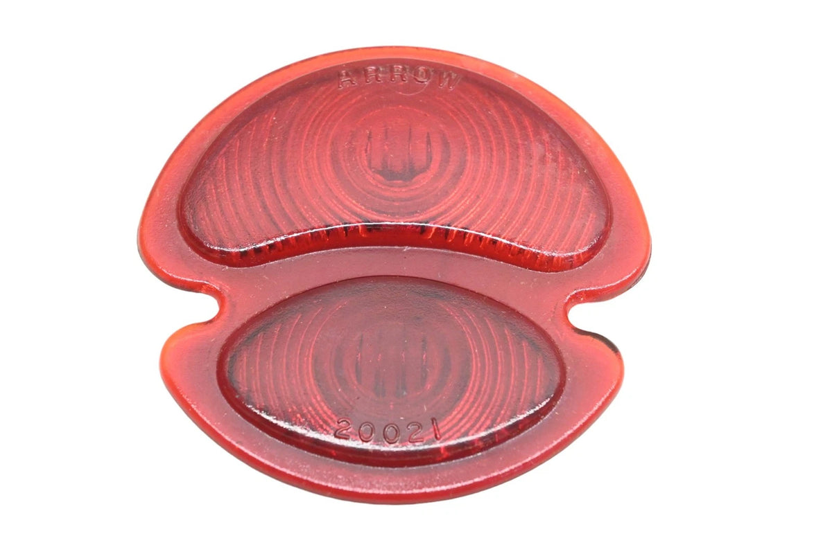 3.75" Red Glass Taillight Lens for Arrow (NOS)