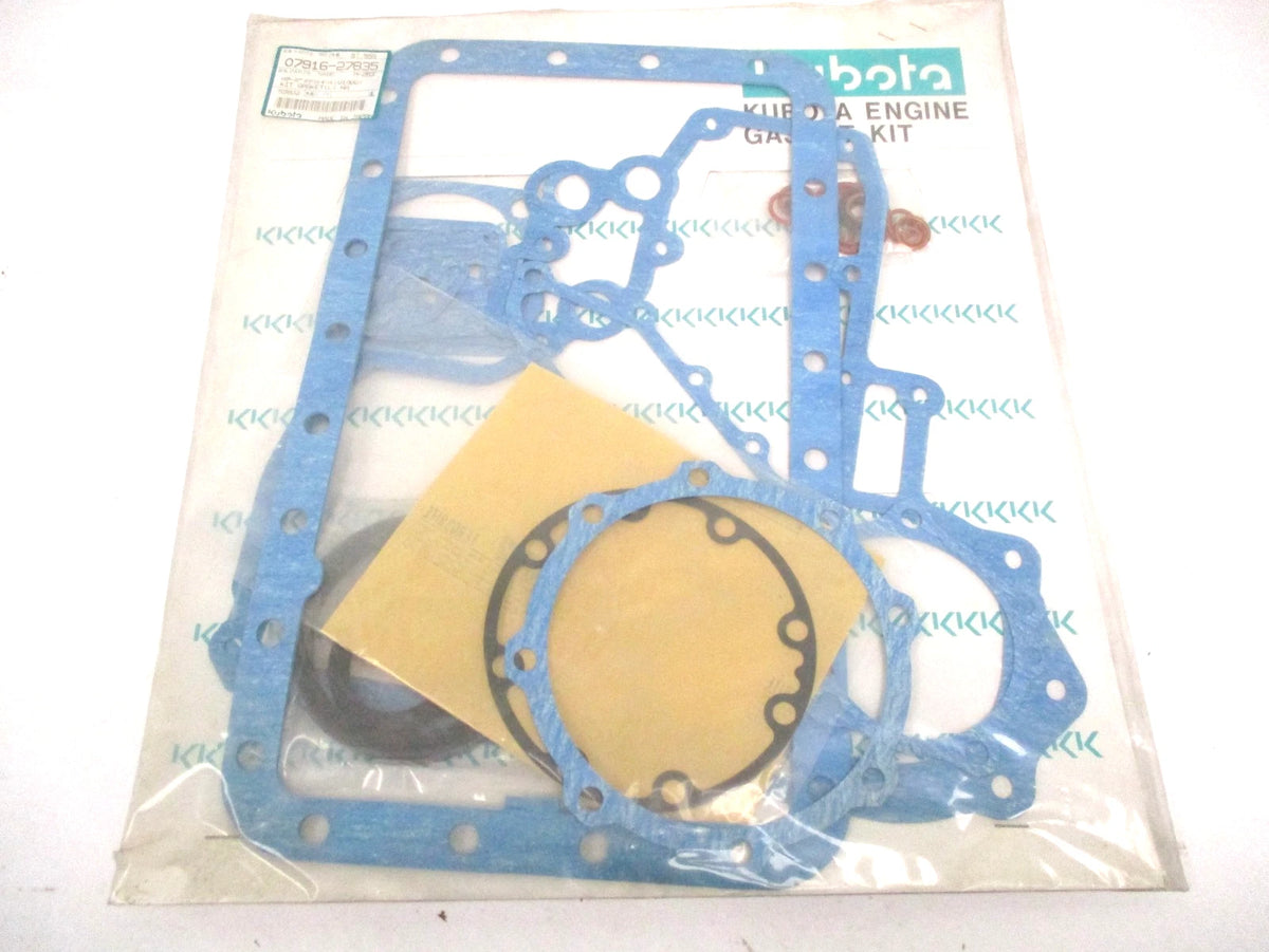 Set of 2 OEM Kubota Engine Lower Gasket V1902 KX101 KX151 07916-27835 07916-27830