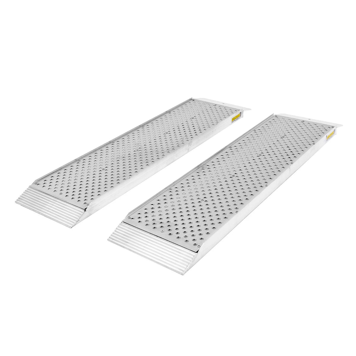 Guardian Aluminum Dual Runner Shed Ramps 48"L x 12"W with Punch Plate Surface