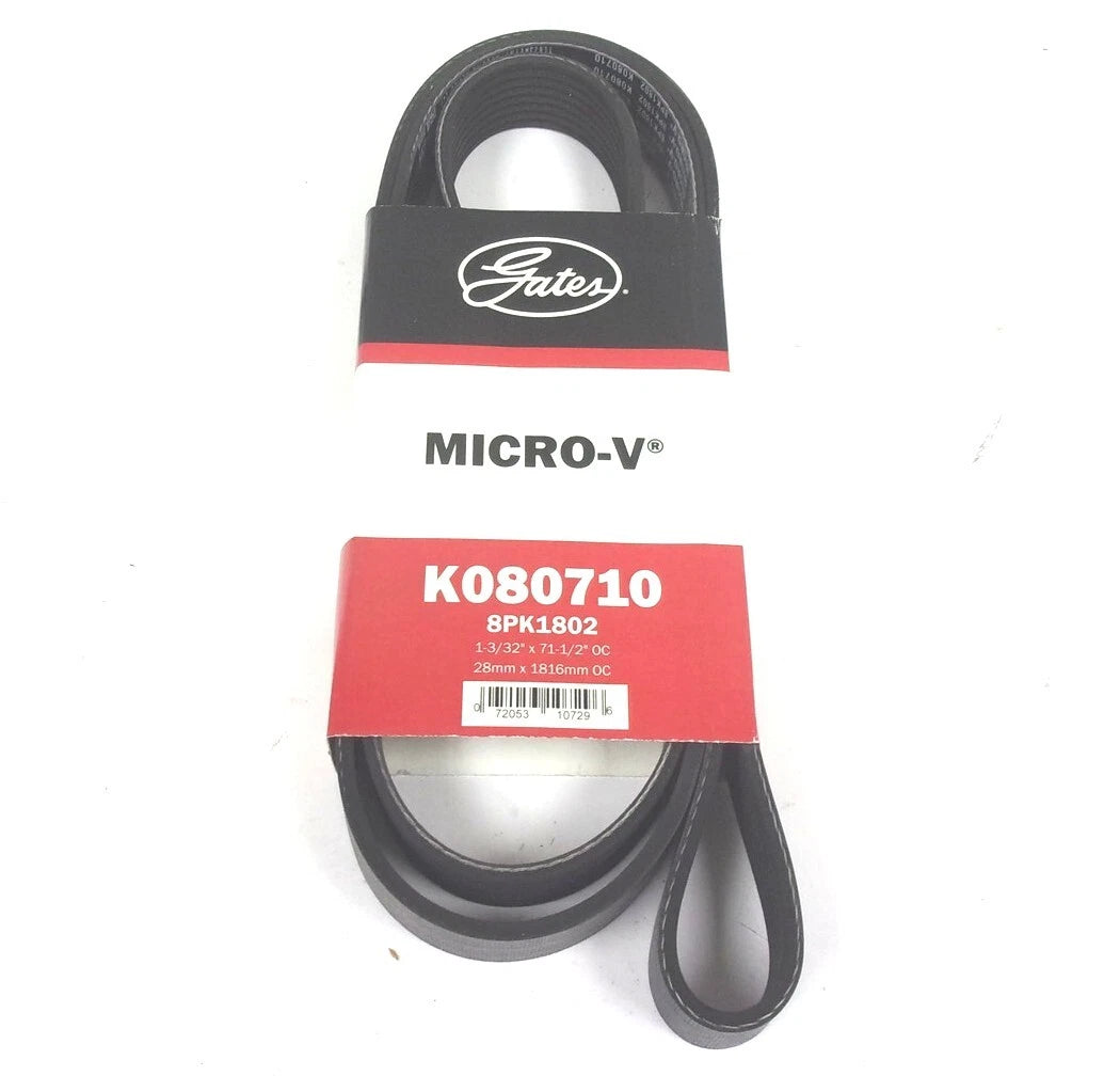 Gates Serpentine Micro-V Belt 8PK1802 for