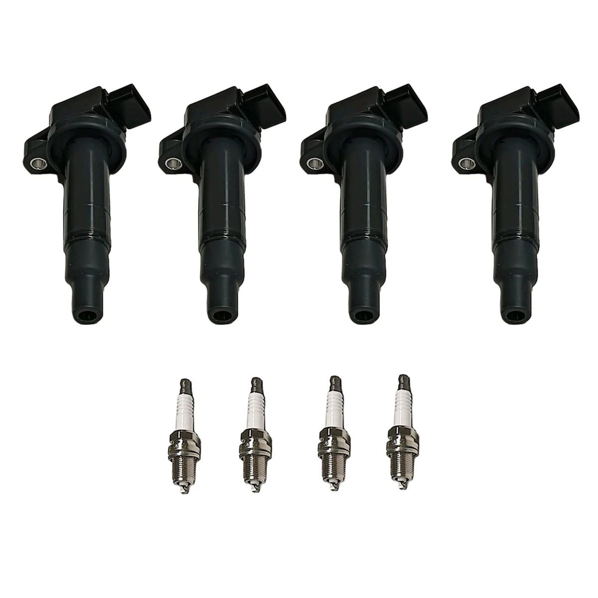 Set of 4 Ignition Coils & Iridium Spark Plugs for Scion xB, Toyota Echo, Prius, Yaris (2000–2015)