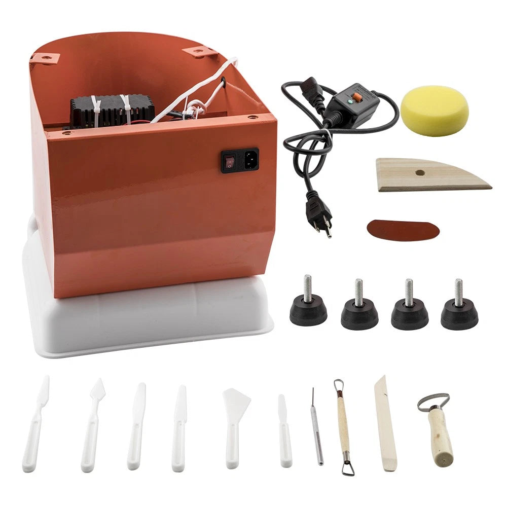 Electric Pottery Wheel 350W for Art Clay DIY (98 Inch)