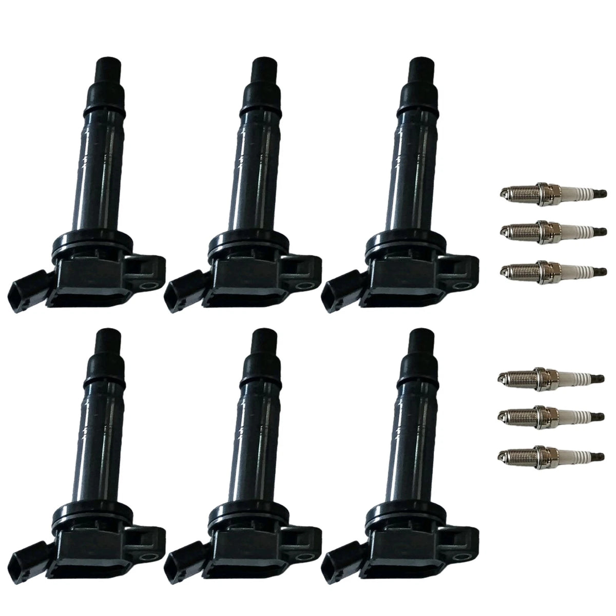 Set of 6 Ignition Coils & 6 Iridium Spark Plugs for Toyota Tacoma FJ Cruiser (2005–2015)