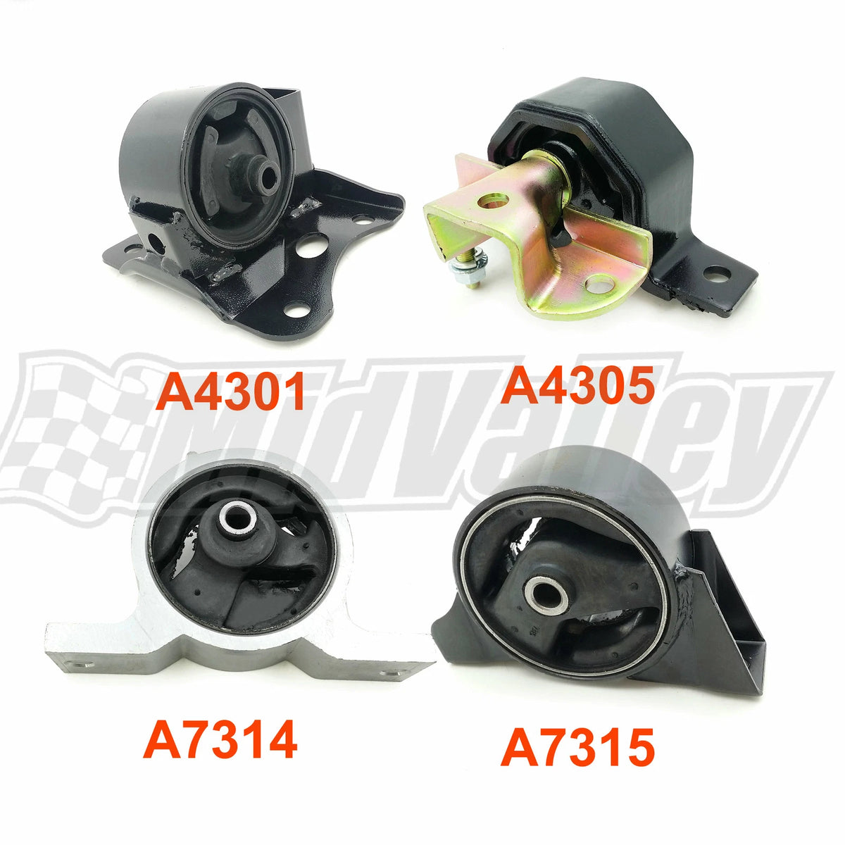 Set of 4 Engine & Transmission Motor Mounts for Nissan Sentra (2000–2006)