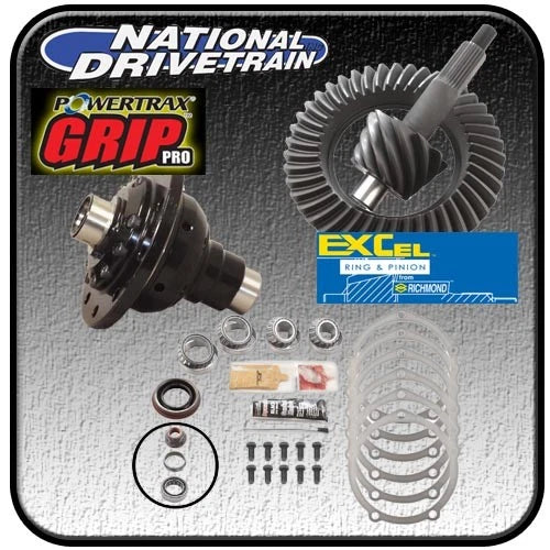 Richmond 3.55 Ring and Pinion with Bearing Install Kit for Ford 8" (Fits All)