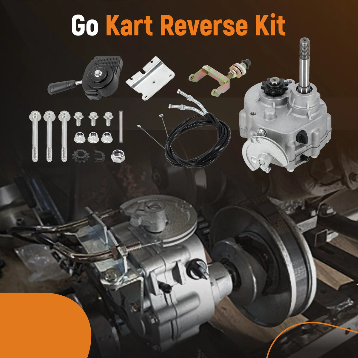 Forward Reverse Gear Box Set for Go Kart 2HP-14HP Engine 5/8 Inch