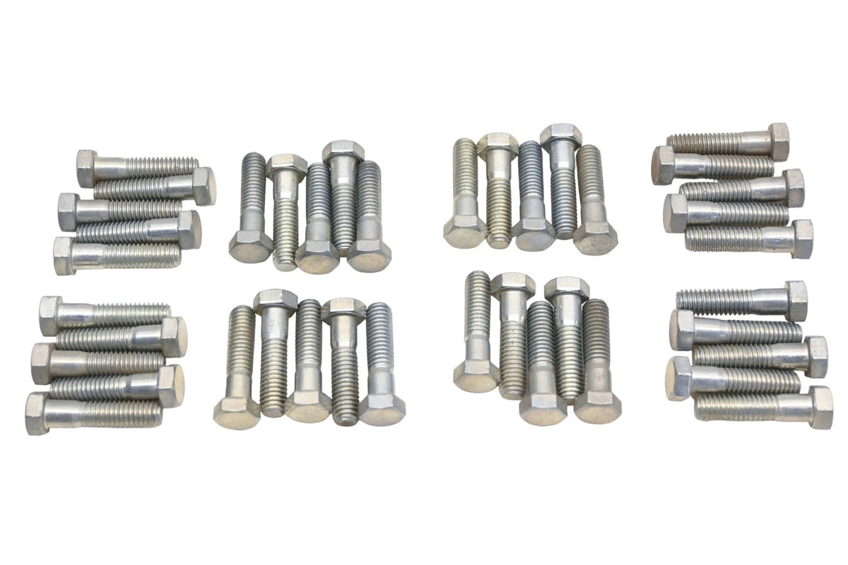Set of 40 Hex Head Bolts 9/16" x 3/8-16 x 1-1/2" Grade 2