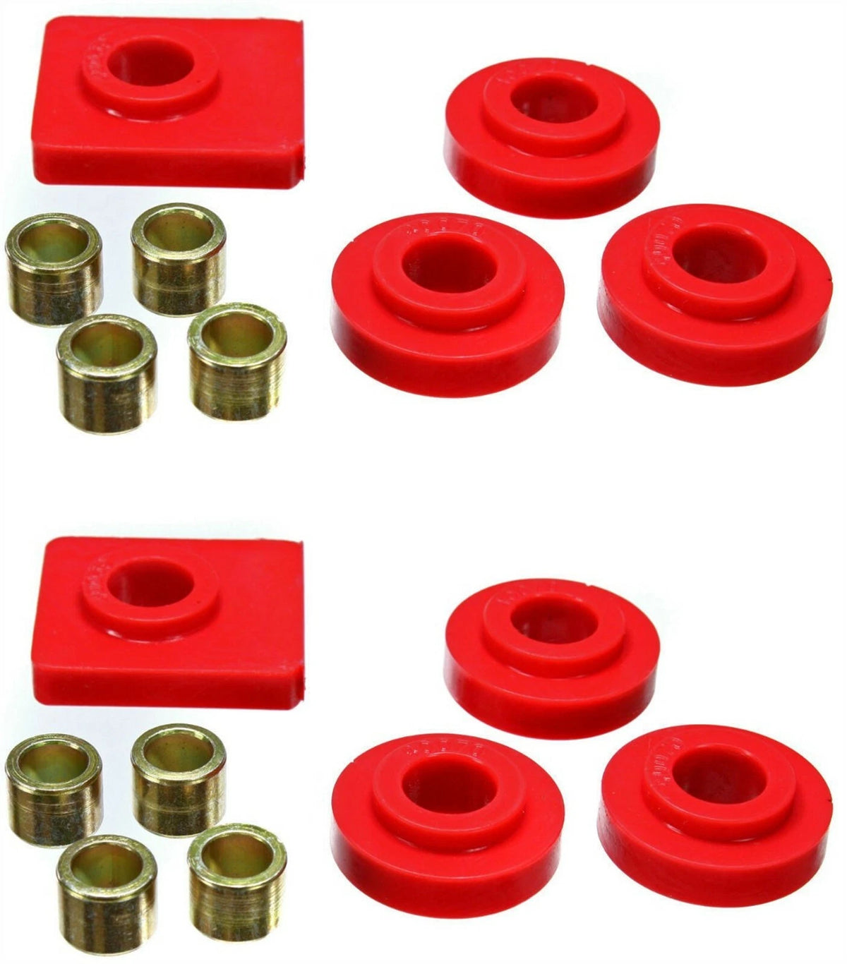 2X Energy Suspension 30.4018R Poly Hood Hinge Pivot Bushings for Peterbilt 379
