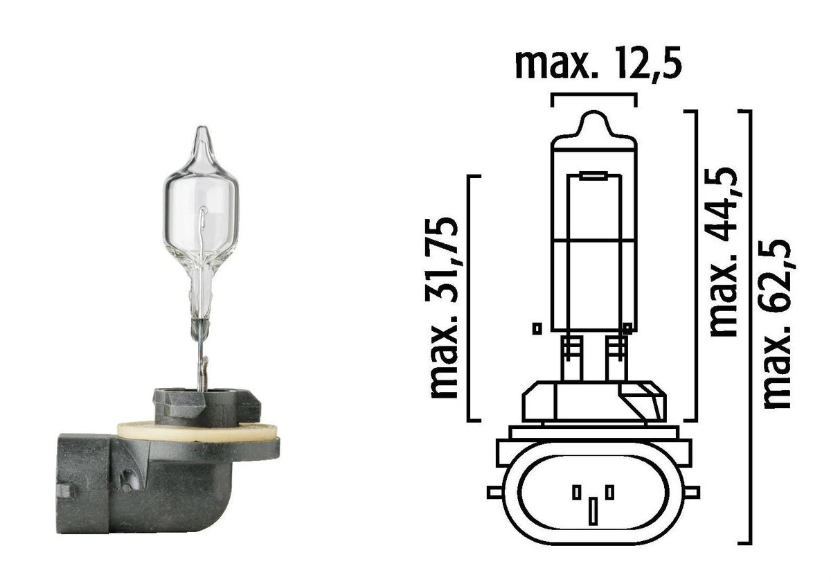 Flosser 886 Halogen Fog Light Bulb PGJ13 for