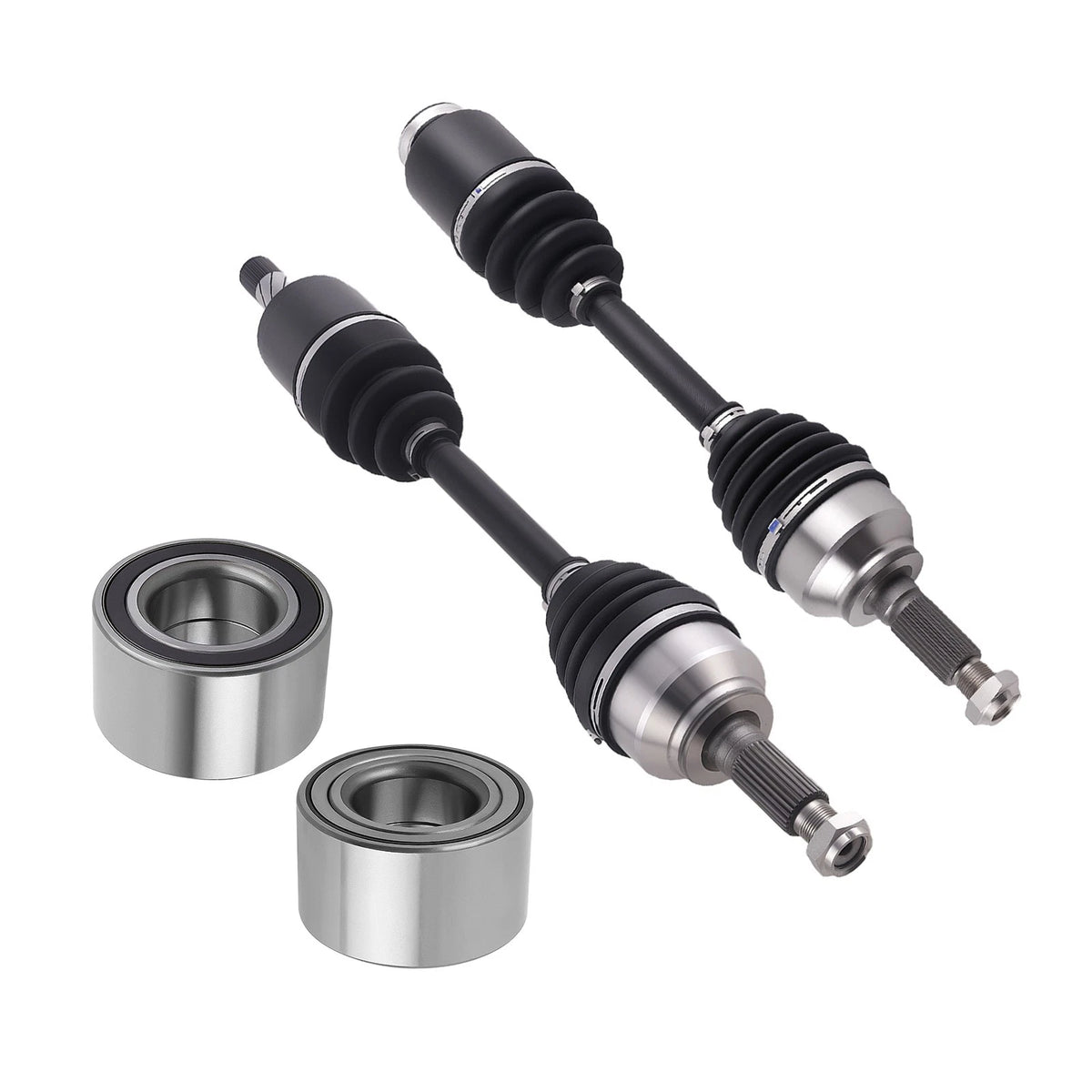 Set of 2 CV Axle Shafts and Bearing Kit for Mazda 3 2.0L (2006–2013)