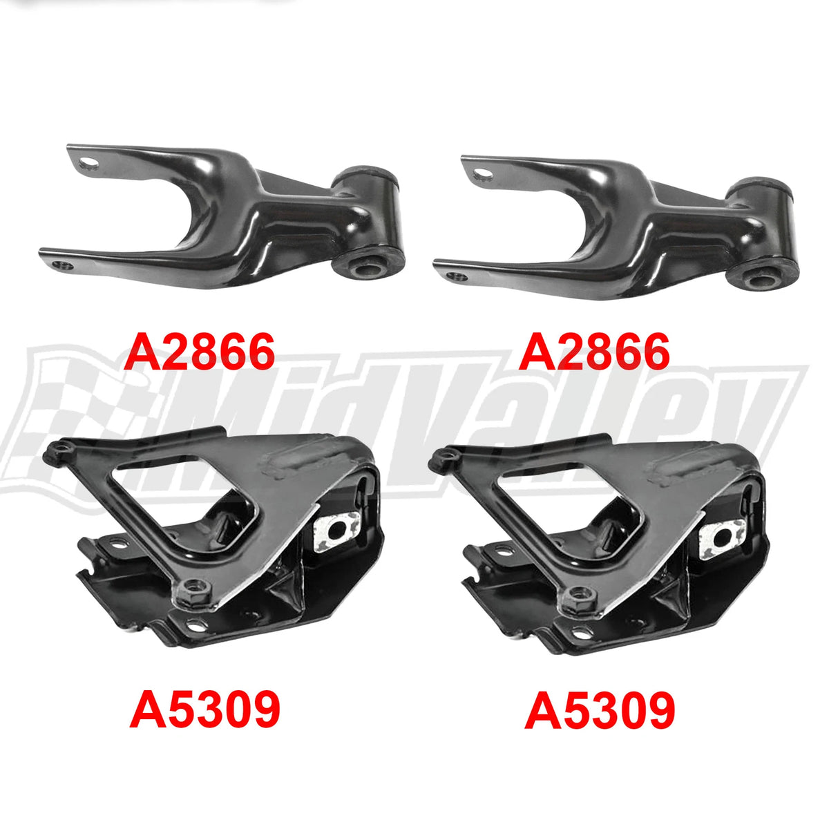 Set of 4 Engine Torque Strut Front Mounts for Buick Allure LaCrosse Chevrolet Impala