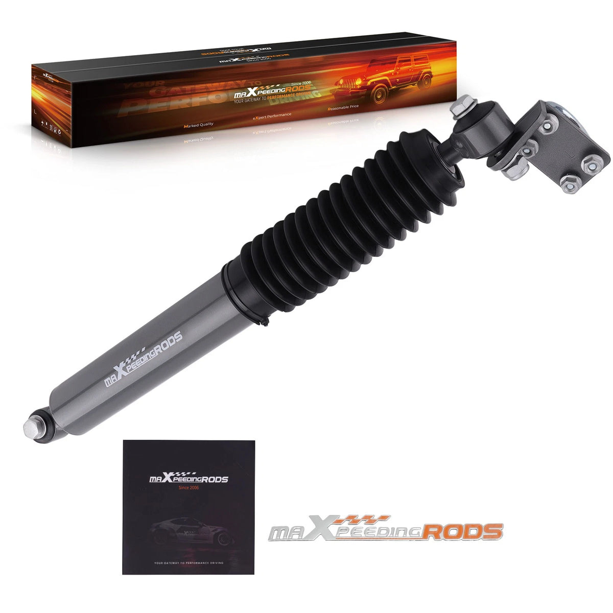 Steering Stabilizer Conversion Kit for Jeep Wrangler JK (2007–2018)
