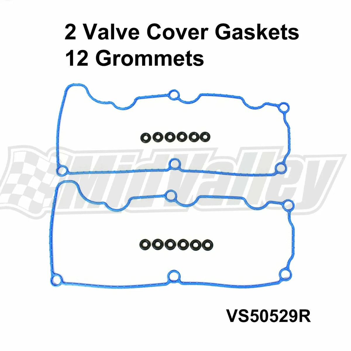 2 Engine Valve Cover Gaskets w/ 12 Grommets for Mazda Ford Mercury 4.0L (2000–2011)