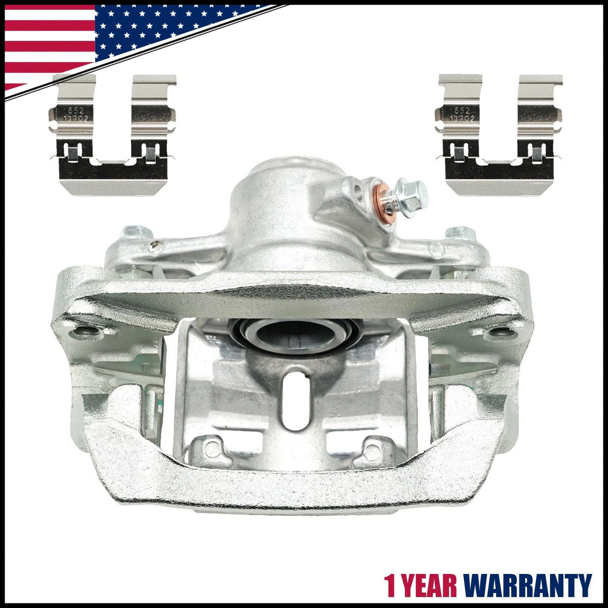 Rear Left Brake Caliper w/ Bracket for Subaru Crosstrek (2016–2021) & Impreza (2012–2022)