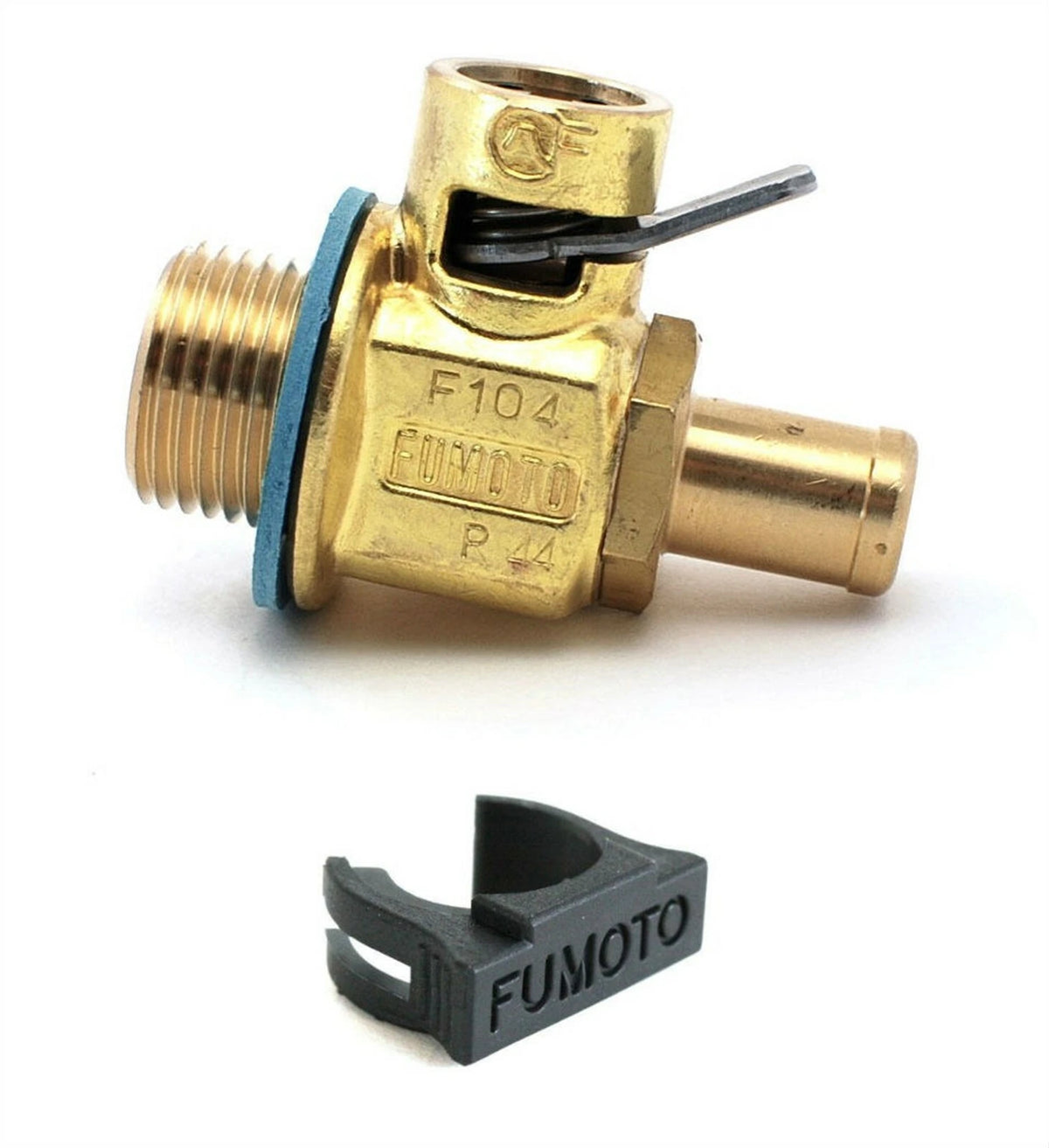 Fumoto F104N Engine Oil Drain Valve w/ LC10 Clip for Dodge 6.7L Diesel