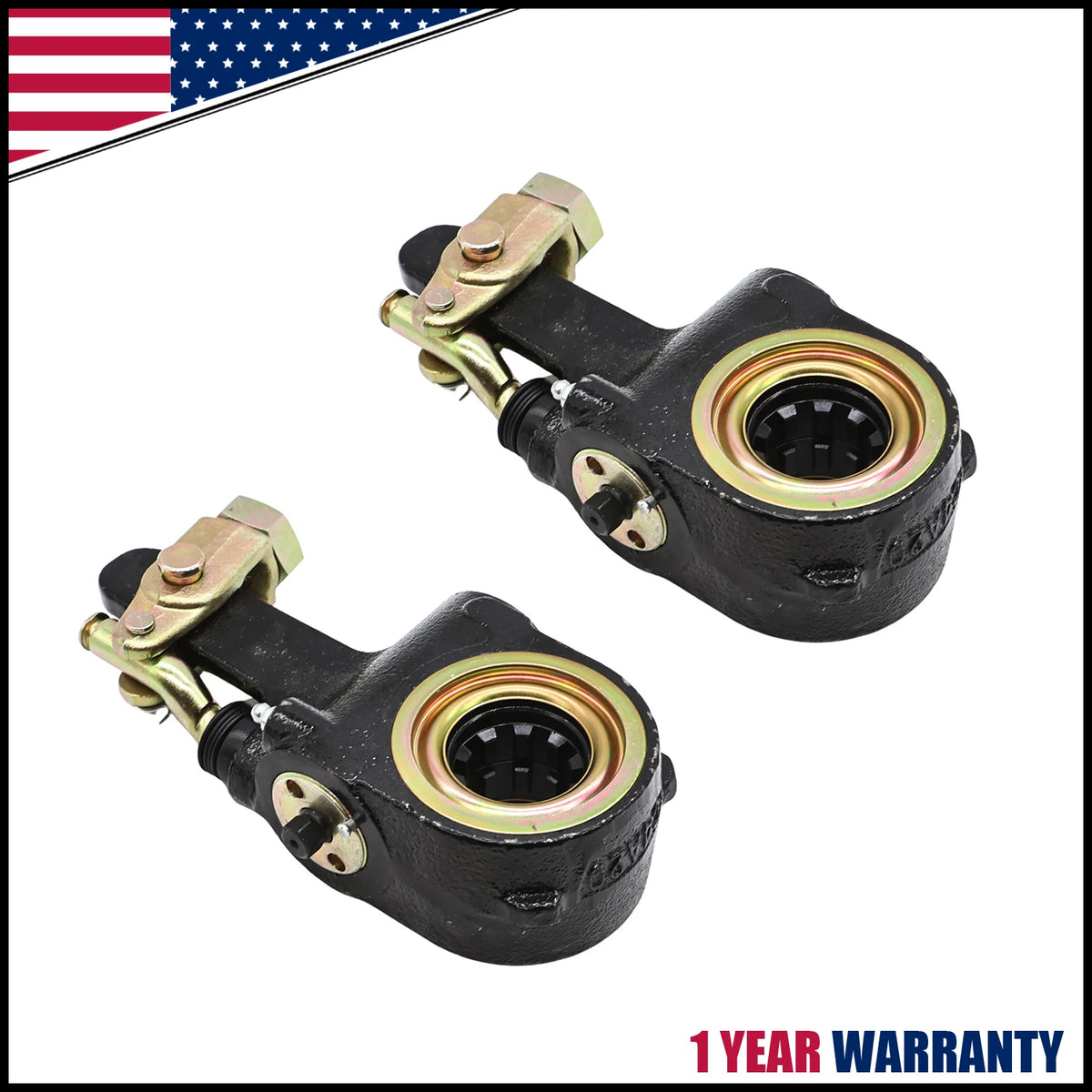 2X Slack Adjuster w/ Collar Lock Clevis for Meritor AS1132 (10 Spline, 5.5")