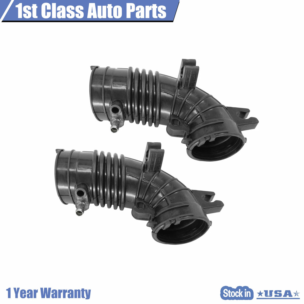 2X Engine Air Intake Hose for Honda CR-V (2005–2006) 696-095 17228PNBJ00