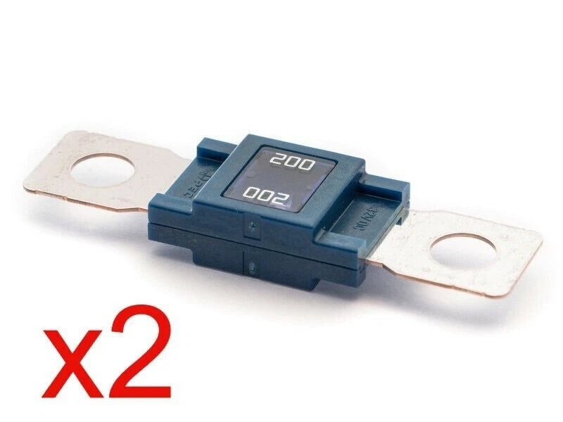 Set of 2 Bolt On 200 Amp Fuses for MEGA AMG (Flosser 8048200)