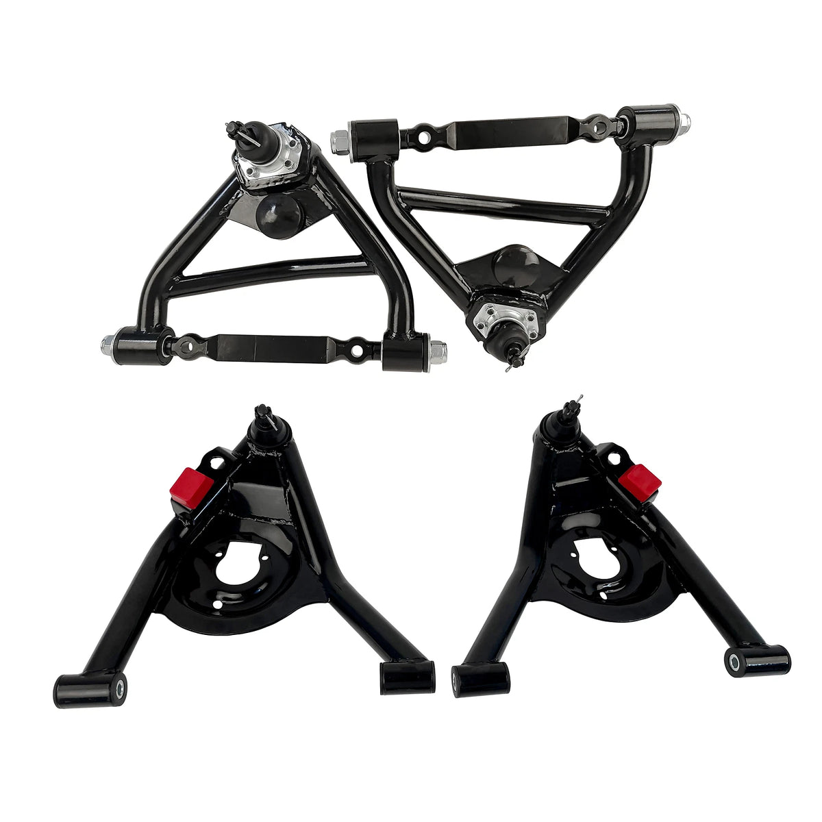 Set of 4 Front Tubular Control Arms Suspension Kit for Chevrolet Camaro (1970–1981)