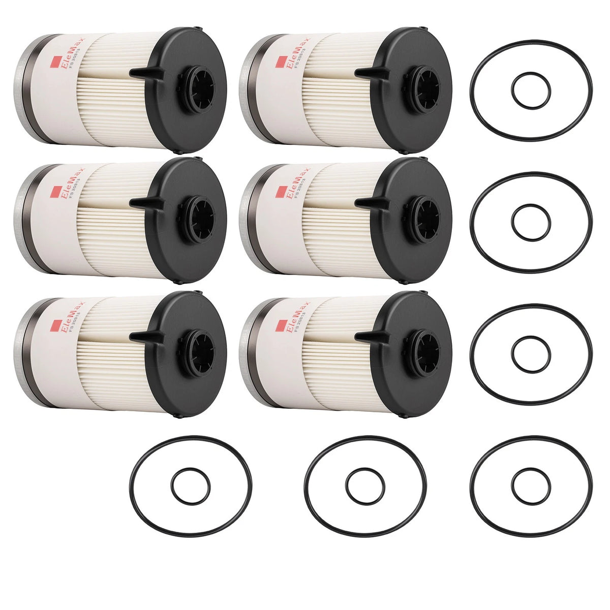 Fuel Separator Filter Kit 6-Pack for Davco 386 Volvo Mack MP7 MP8 FS20313