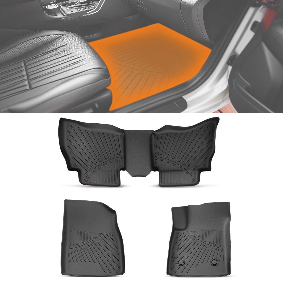 Set of 4 TPE All-Weather Floor Mats for Buick Encore GX AWD (2020–2025)