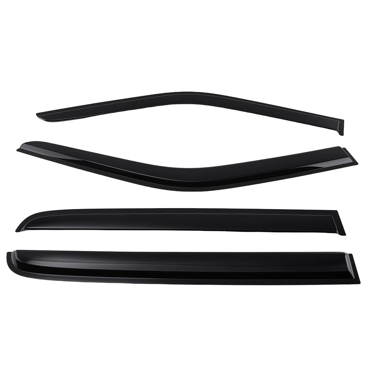 Set of 4 Window Visors for Ford F250 F350 F450 F550 Super Duty (1999–2016)