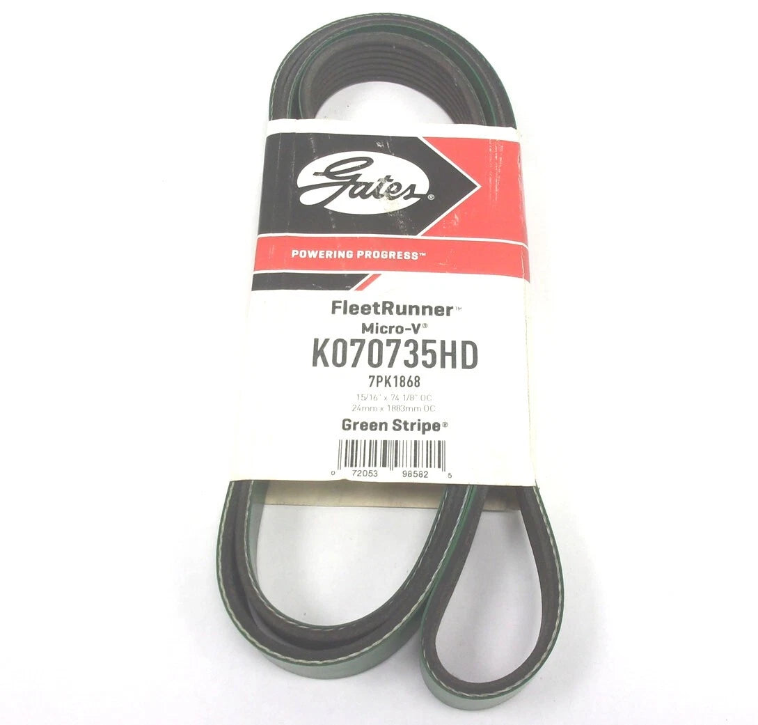 Gates Serpentine Heavy Duty Micro-V Belt 7PK1868 for