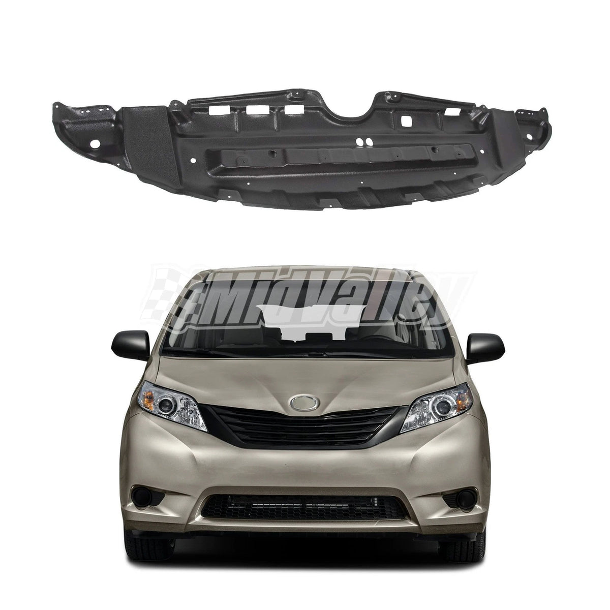 Front Engine Splash Shield for Toyota Sienna (2011–2023) 5144108030