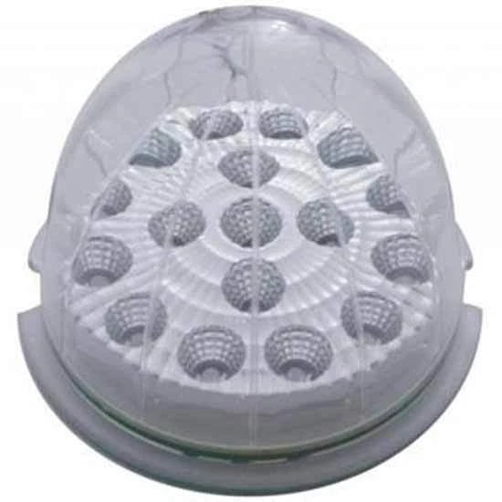 17 LED Watermelon Reflector Cab Light for Trucks (LED, Amber, Clear Lens)