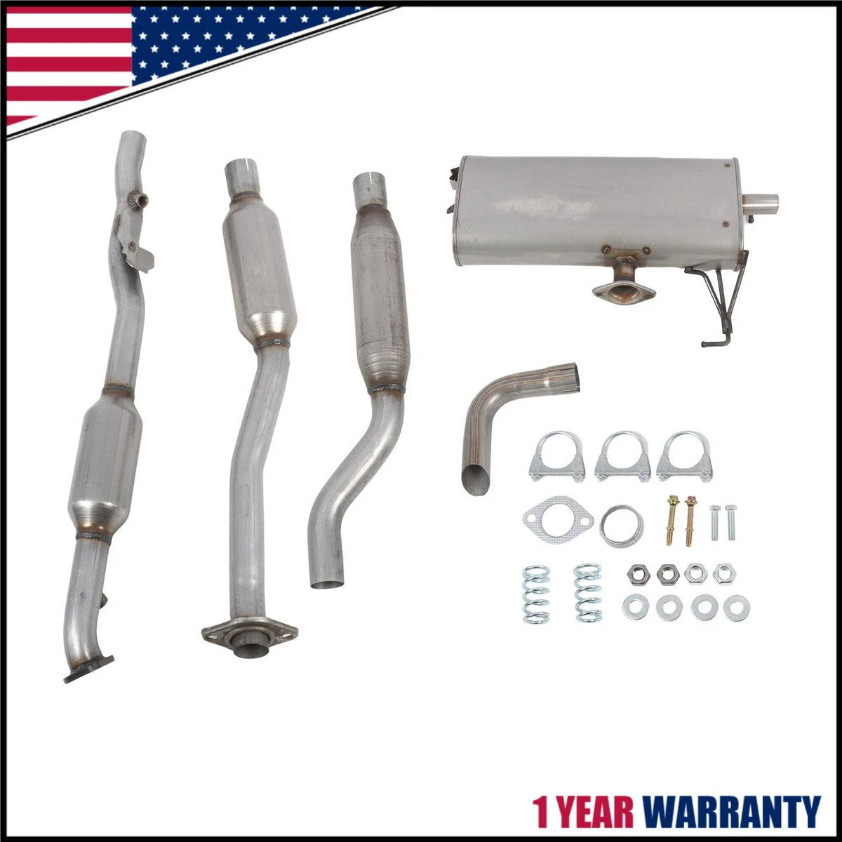 Cat Converter Rear Muffler for Mitsubishi Lancer 2.4L/2.0L AWD (2009–2011)