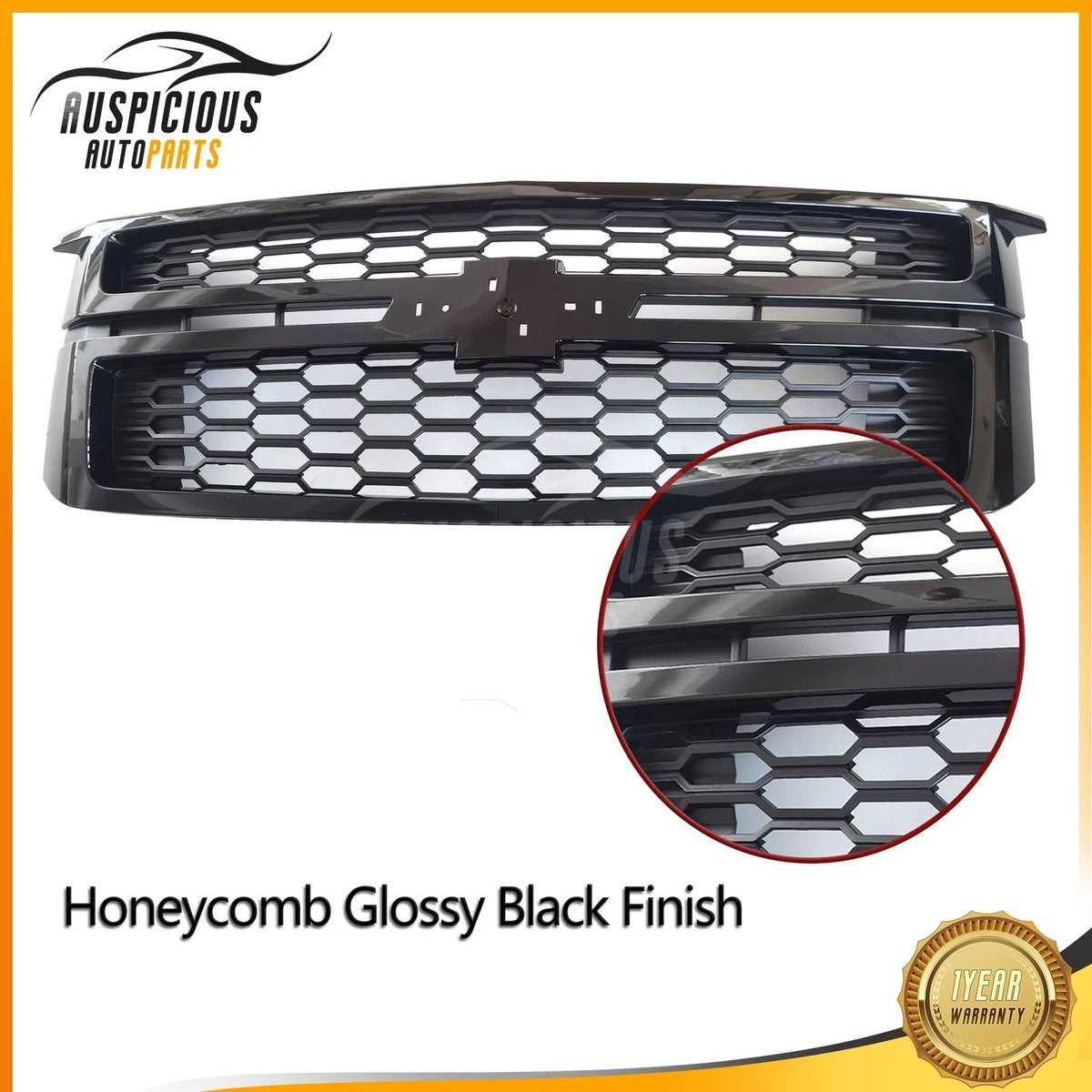 Front Grille for Chevrolet Tahoe Suburban (2015–2020) Black