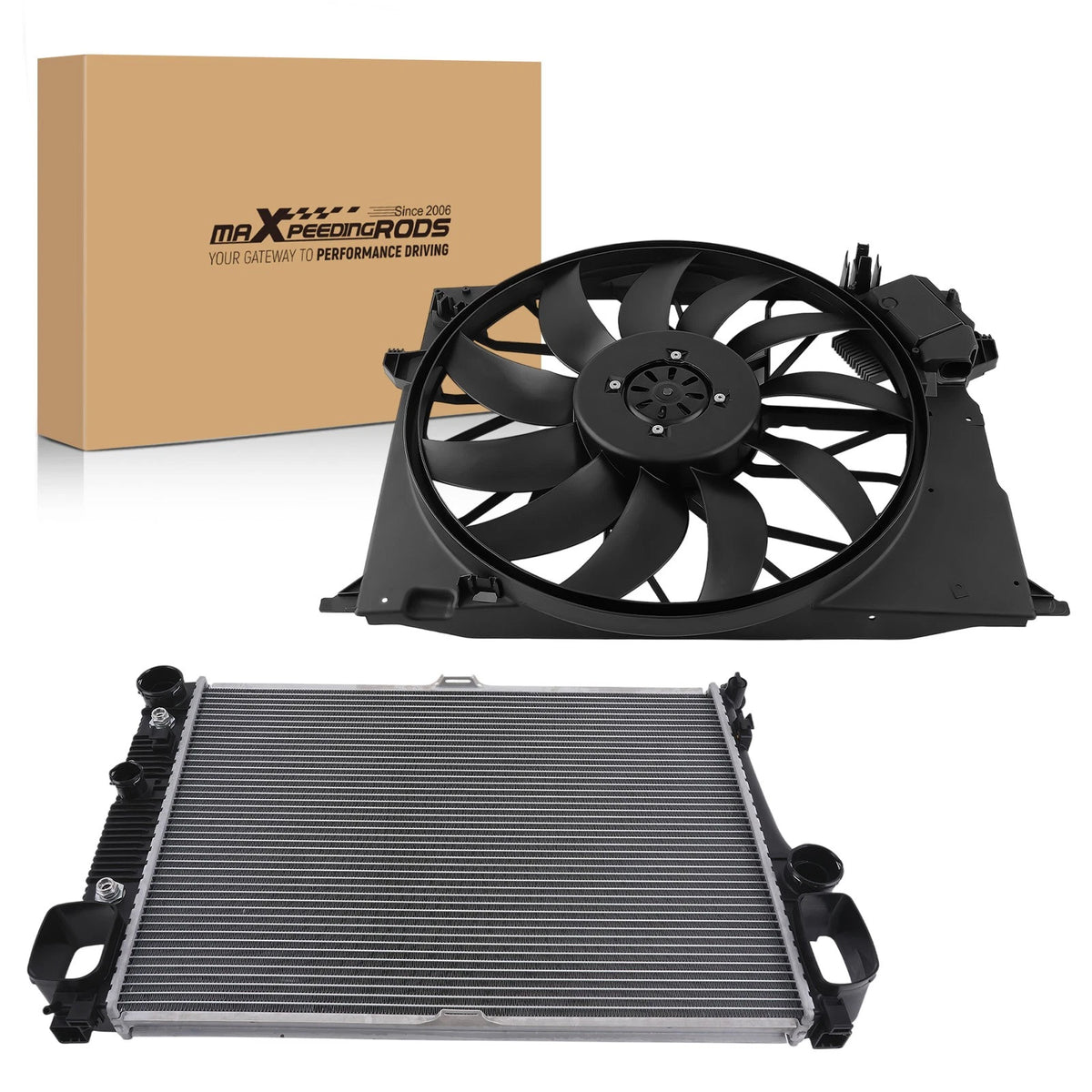 Radiator & Cooling Fan for Mercedes-Benz CL600 S600 W221 (2007–2013) 2215000503