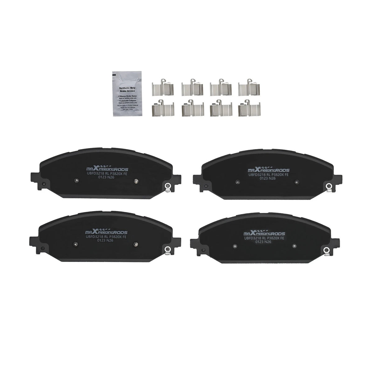 Set of 4 Front Brake Pads for Jeep Wagoneer L (2023–2024) Ram 1500 (2019–2025) P2179