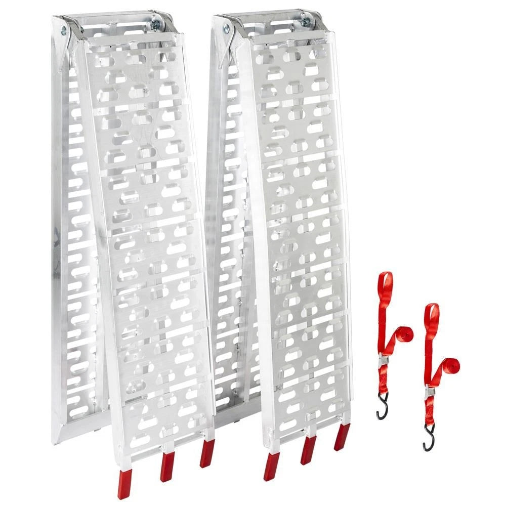 2X Aluminum 7' 6" Arched ATV Ramps for ATV (AFP-9012-2)