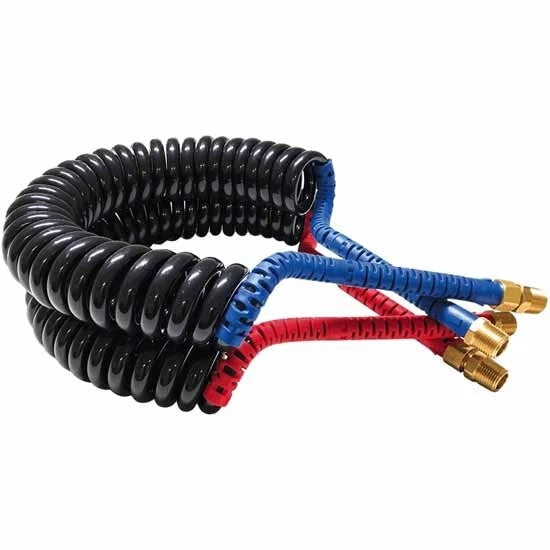 Set of 2 Air Brake Coiled Hoses for Kink Repair (70MM Diameter)