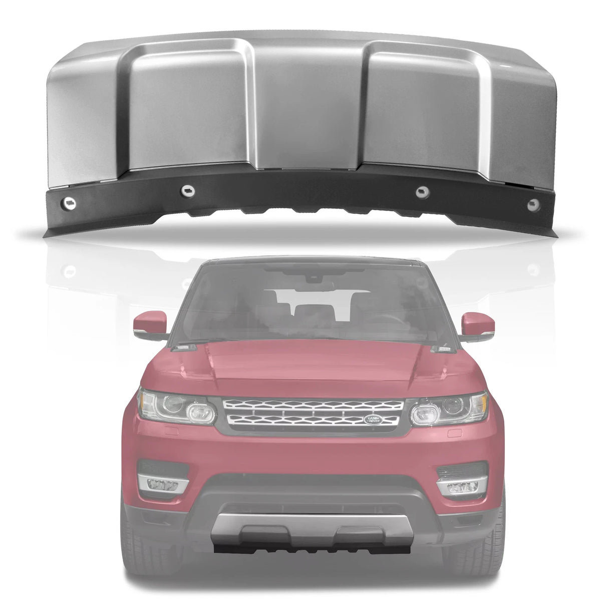 Front Silver ABS Skid Plate Trim for Range Rover Sport (2014–2017) LR045040