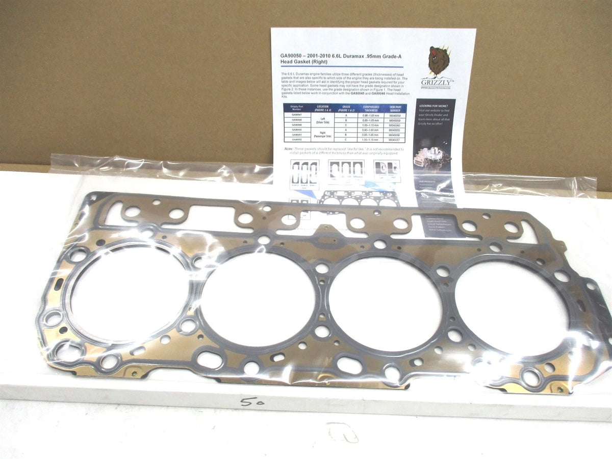 Grizzly RH Head Gasket for GM 6.6 Duramax (2001–2015) 98045055 AP0050