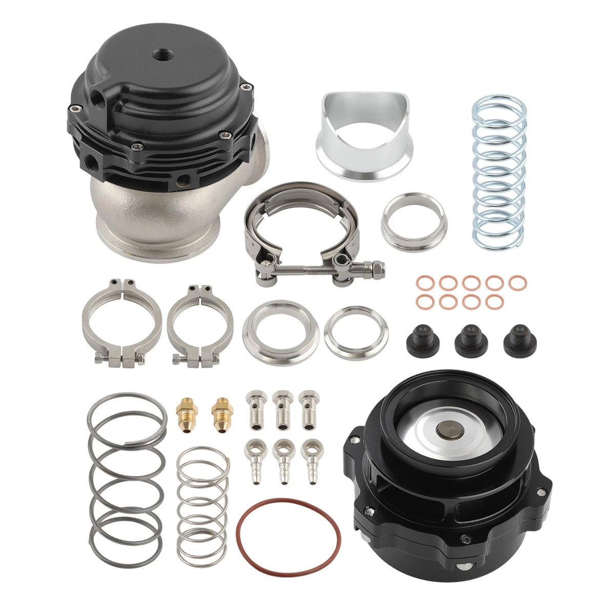 50mm Blow Off Valve + 44mm V-Band Turbo Wastegate Kit for Universal