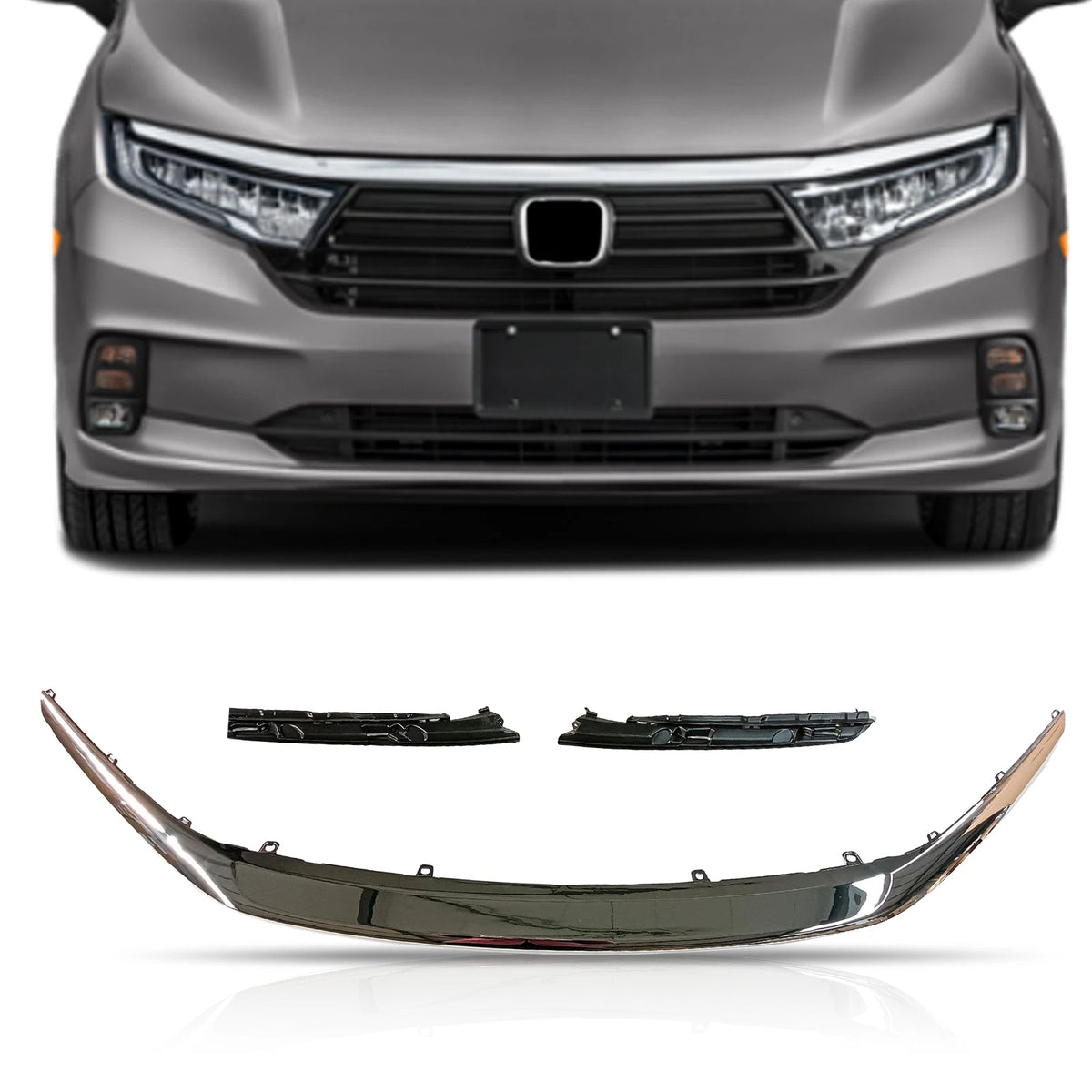Front Upper Grill Chrome Molding for Honda Odyssey (2021–2023)