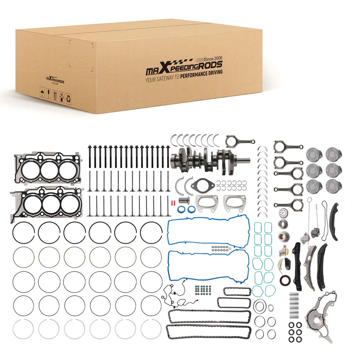 Engine Rebuild Overhaul Kit for Chrysler Dodge Jeep Ram 3.6L Pentastar (2011–2016)