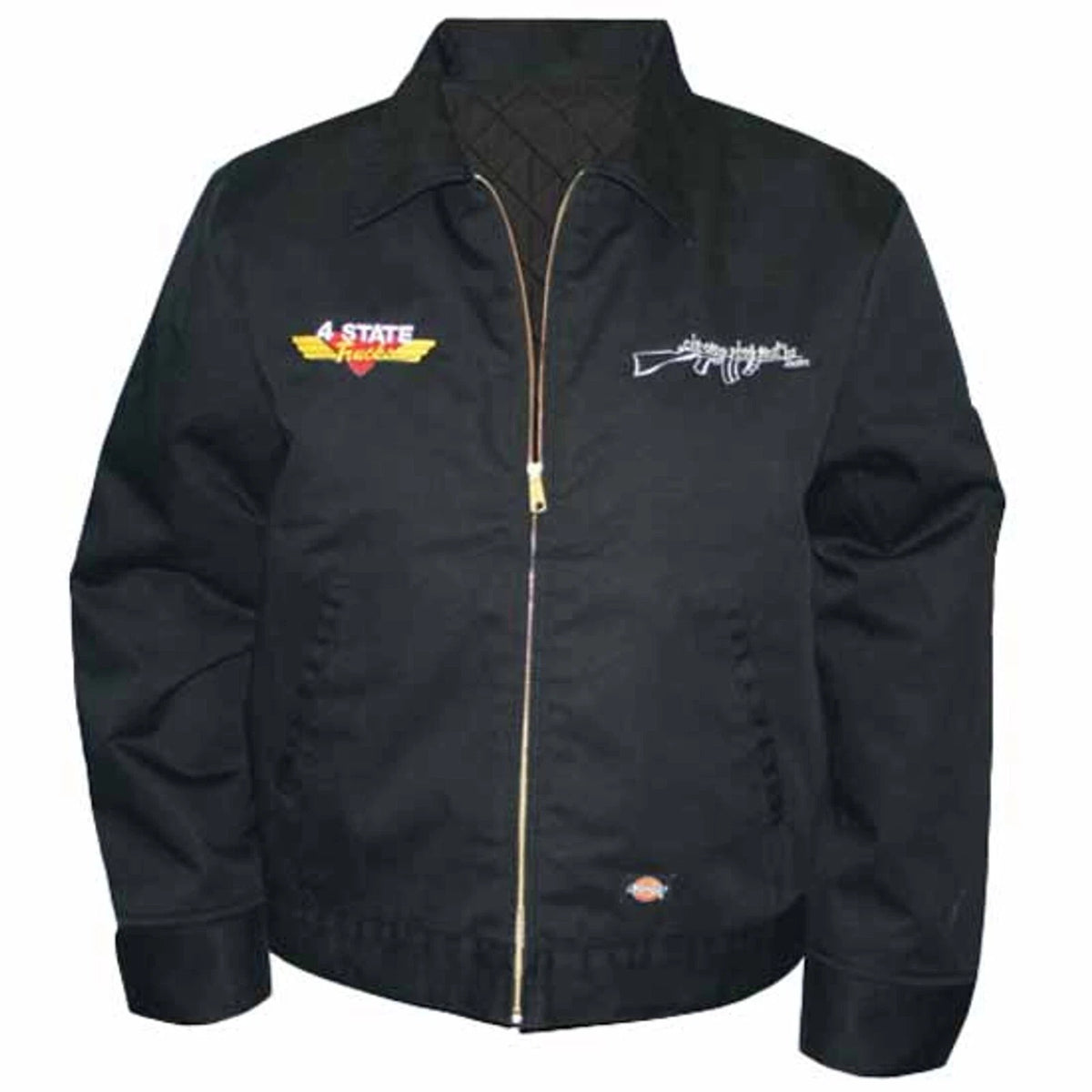 Black Embroidered Work Jacket for CSM (Large)