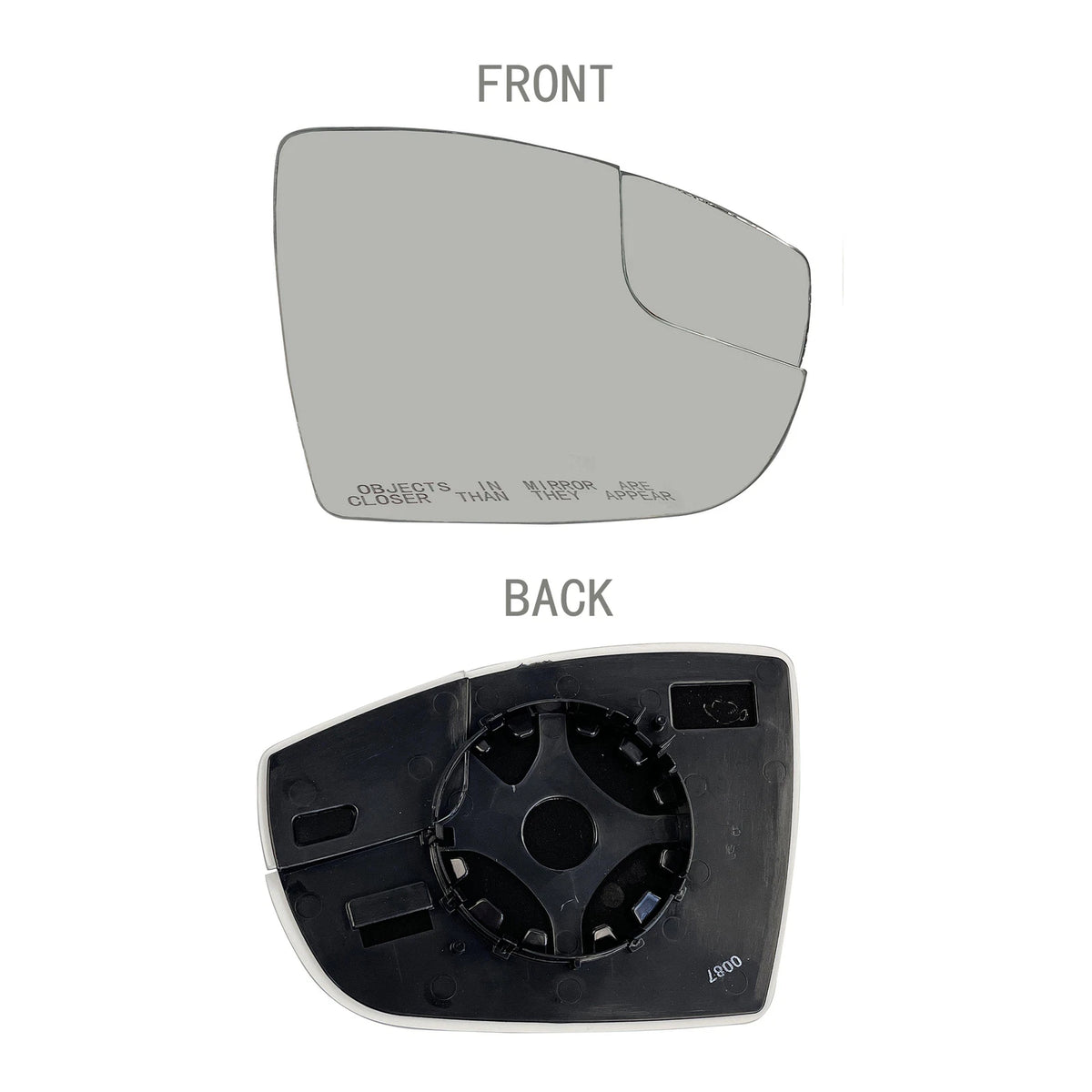 Right RH Mirror Glass for Ford Focus (2012–2018)