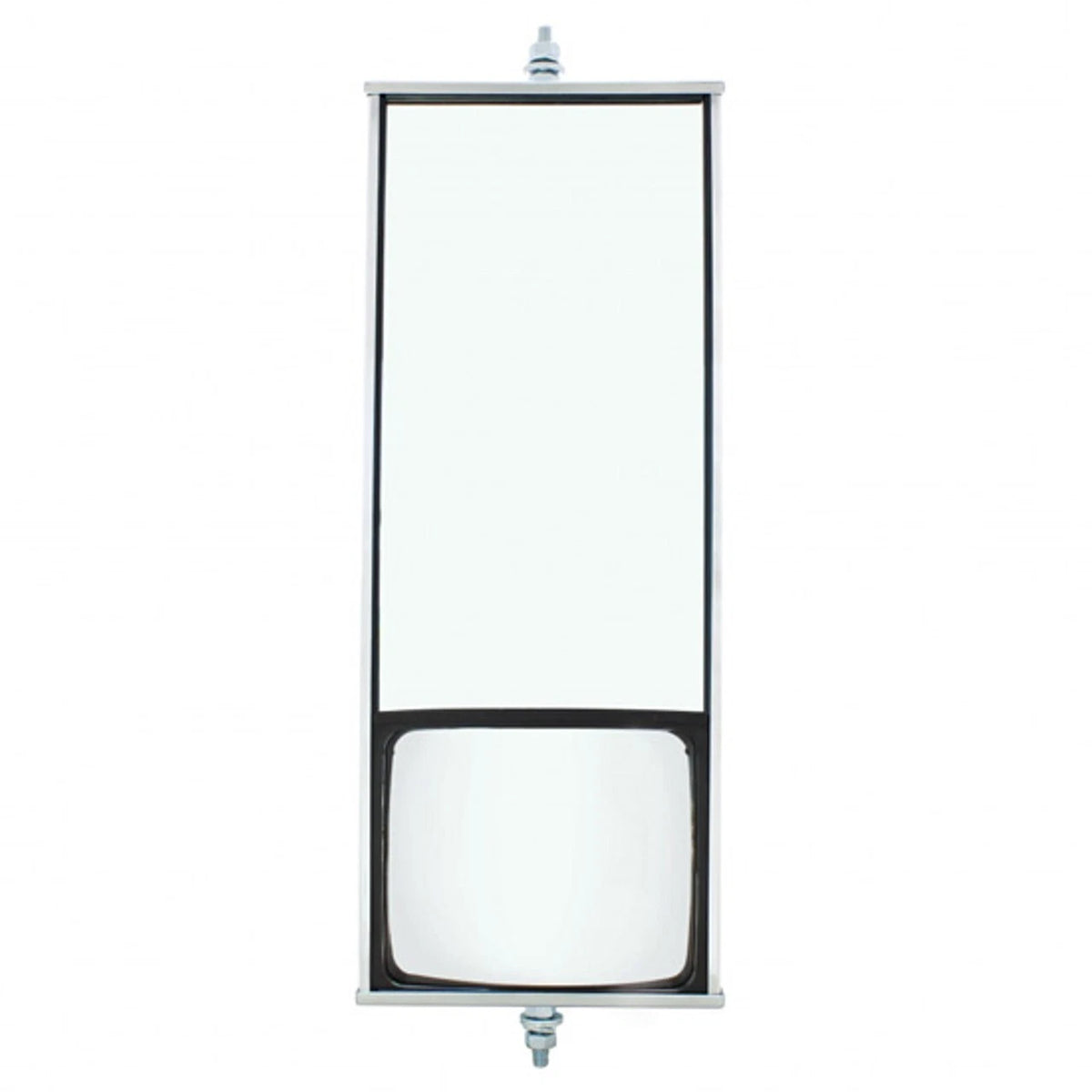 Set of 6 Stainless Steel West Coast Style Mirrors with Convex Lower Mirror