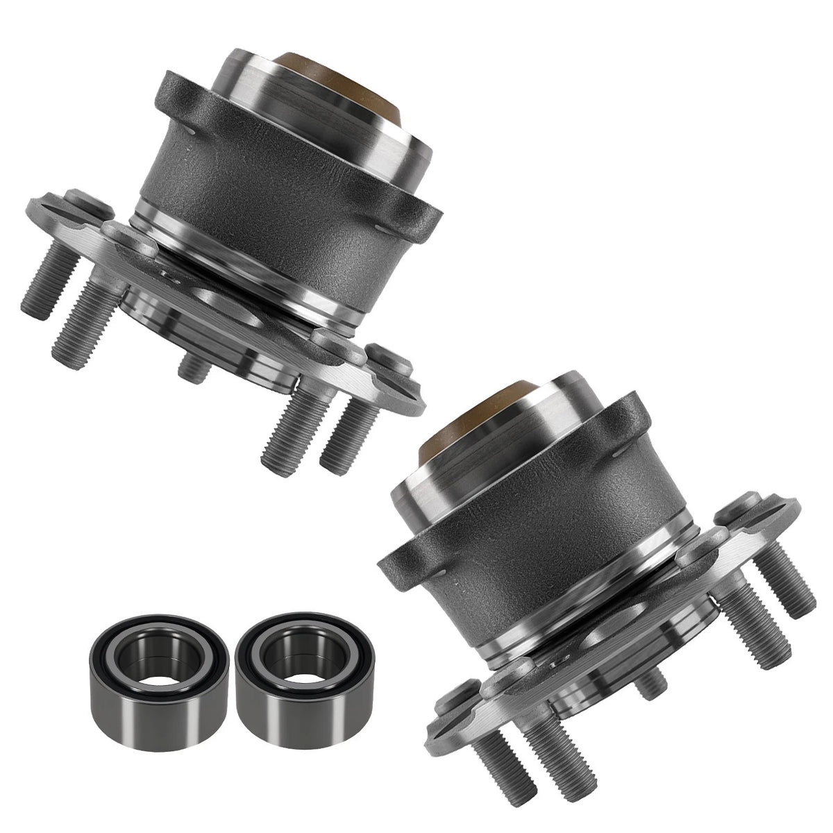 Rear Wheel Hub + Front Wheel Bearing for Acura TLX 3.5L (2015–2019) 512544