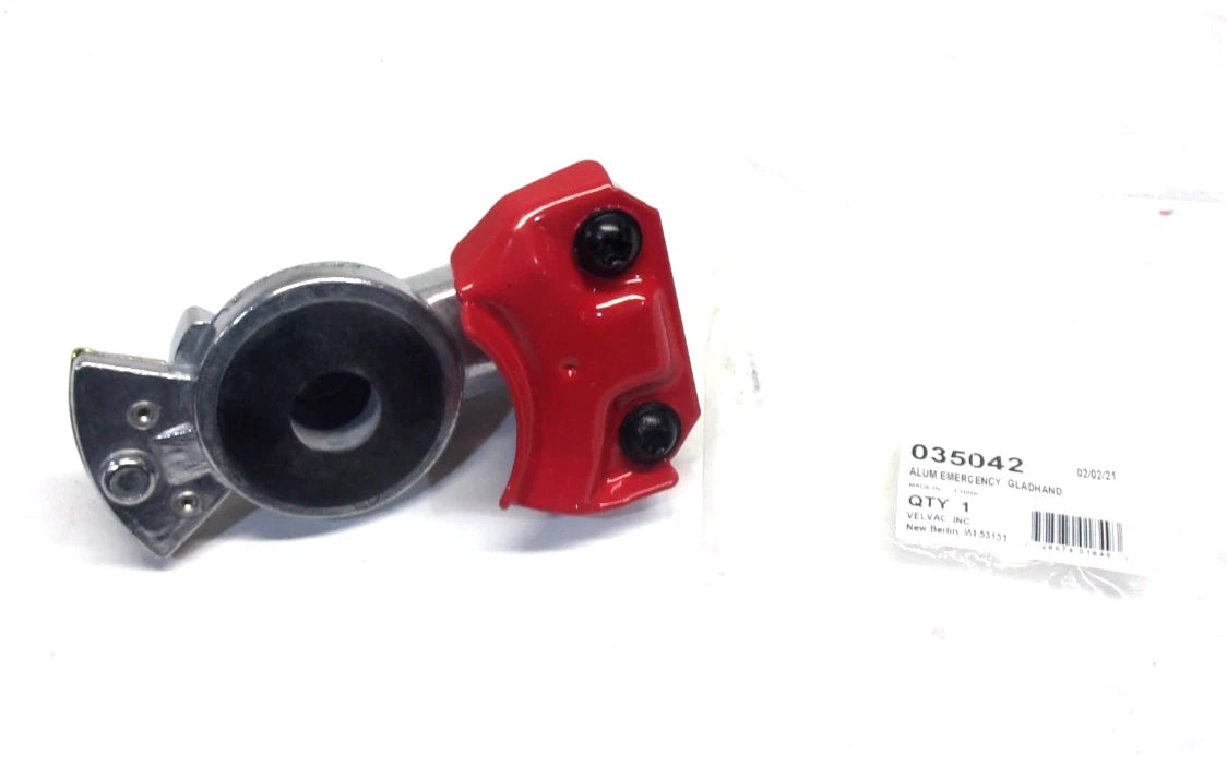 Emergency Red Aluminum Gladhand for VELAC (035402)