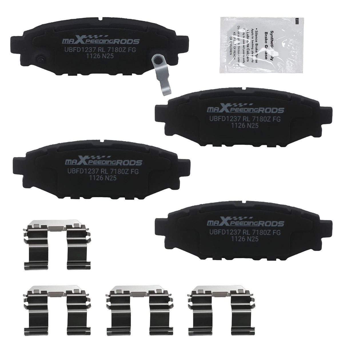 Rear Ceramic Brake Pads Kit for Subaru XV Crosstrek WRX Outback Legacy Impreza (2012–2021)