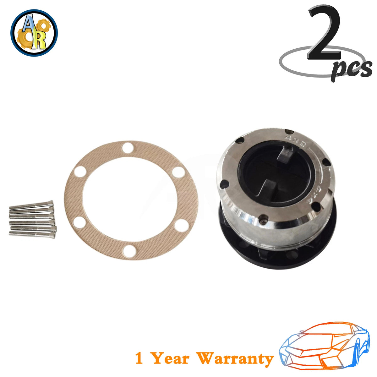 2X Locking Hubs for Isuzu Trooper (1984–1986) 24 Spline 6 Bolt