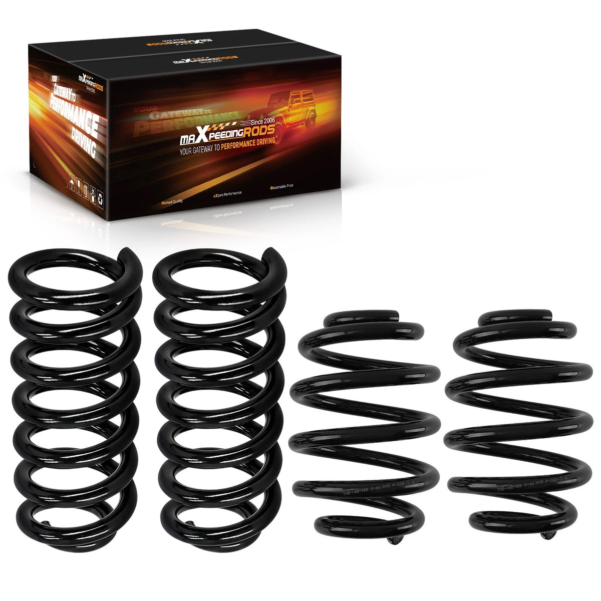 1" Front 3" Rear Lowering Springs for GMC Sierra C15 2WD (1963–1972)