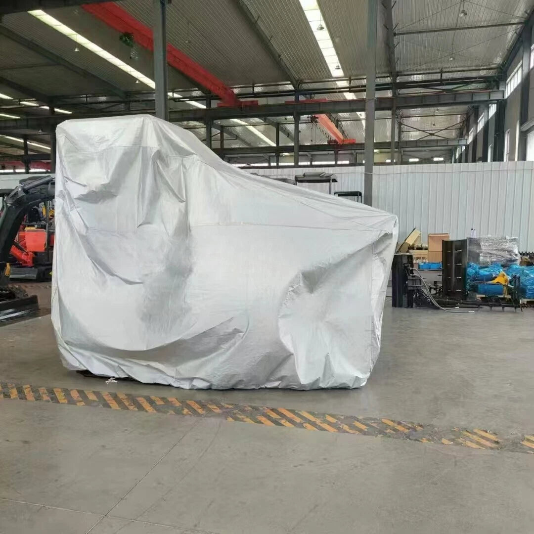 Mini Excavator Cover for 0.8T-2T (Rain, Sun, Freeze, Hail Resistant)