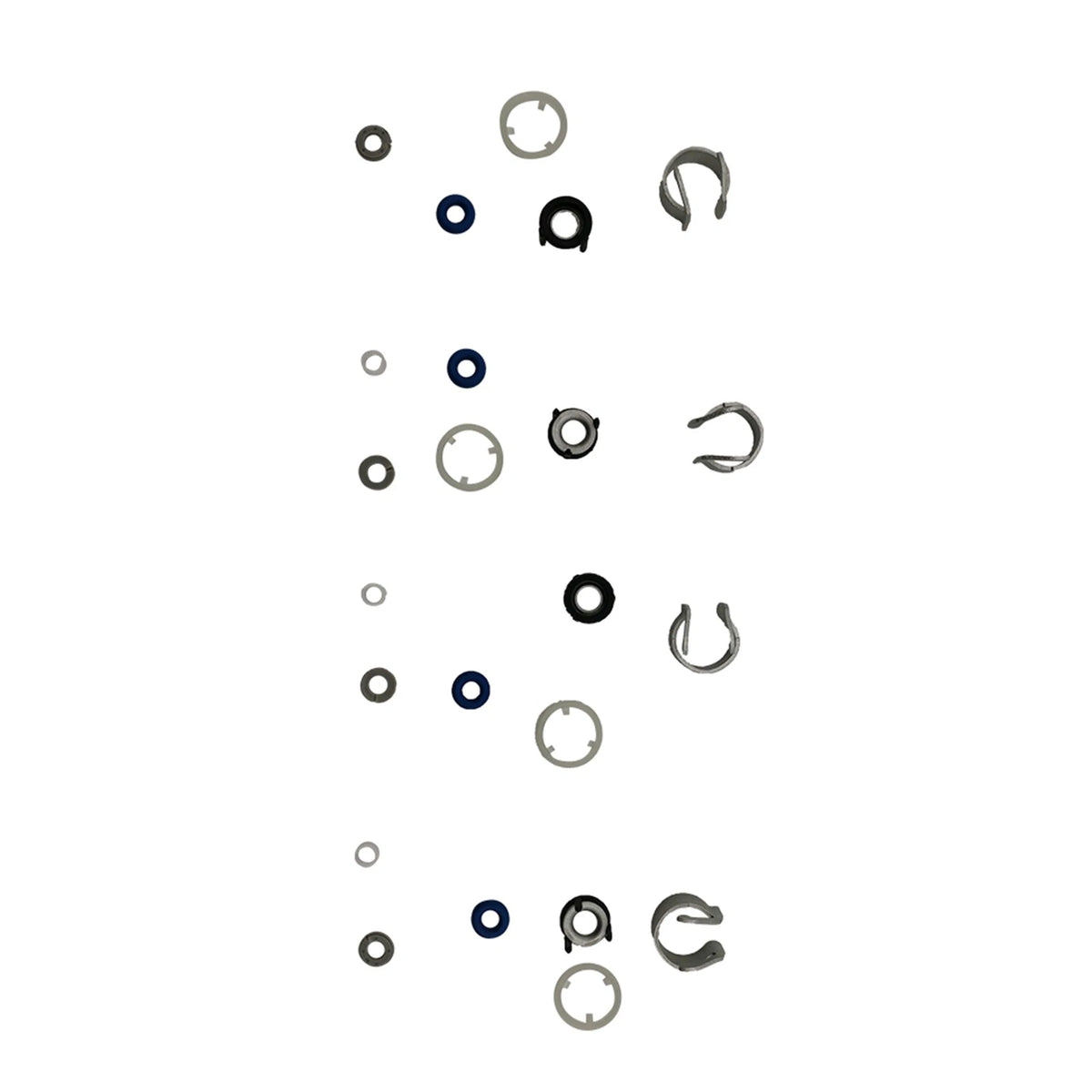 Set of 4 Fuel Injector Seal Kits for VW Jetta (2006–2011), Passat (2009–2011), Tiguan (2008–2012)